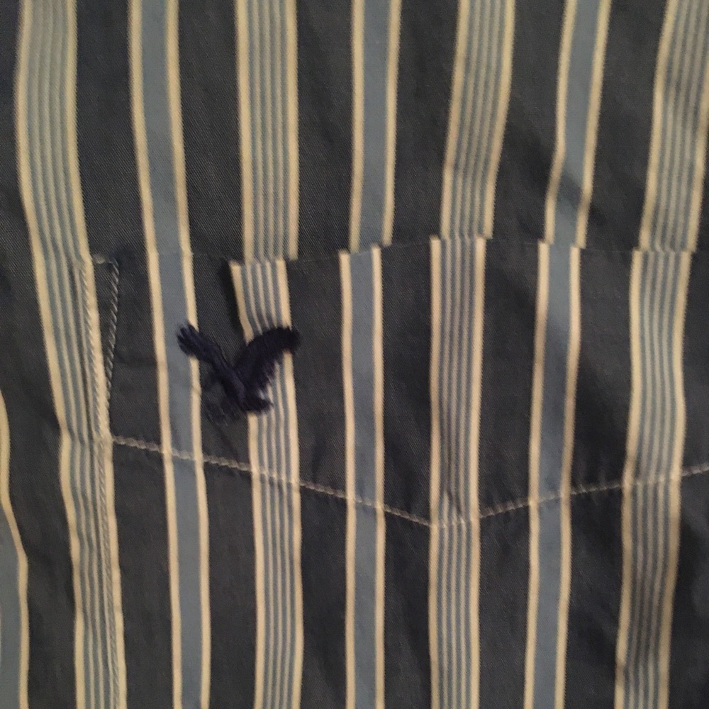Blue and White stripped shirt